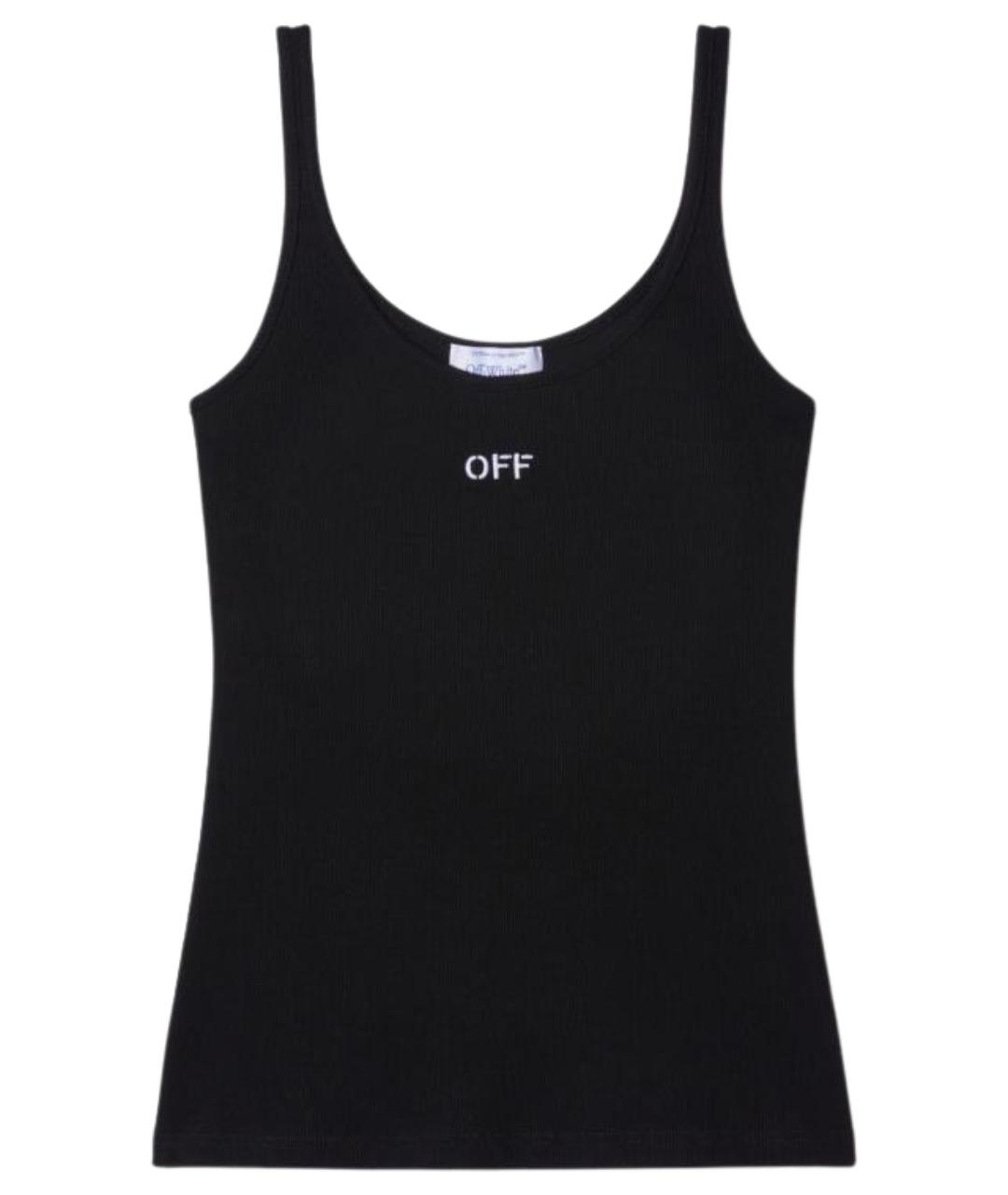 OFF-WHITE Черная хлопковая майка, фото 1