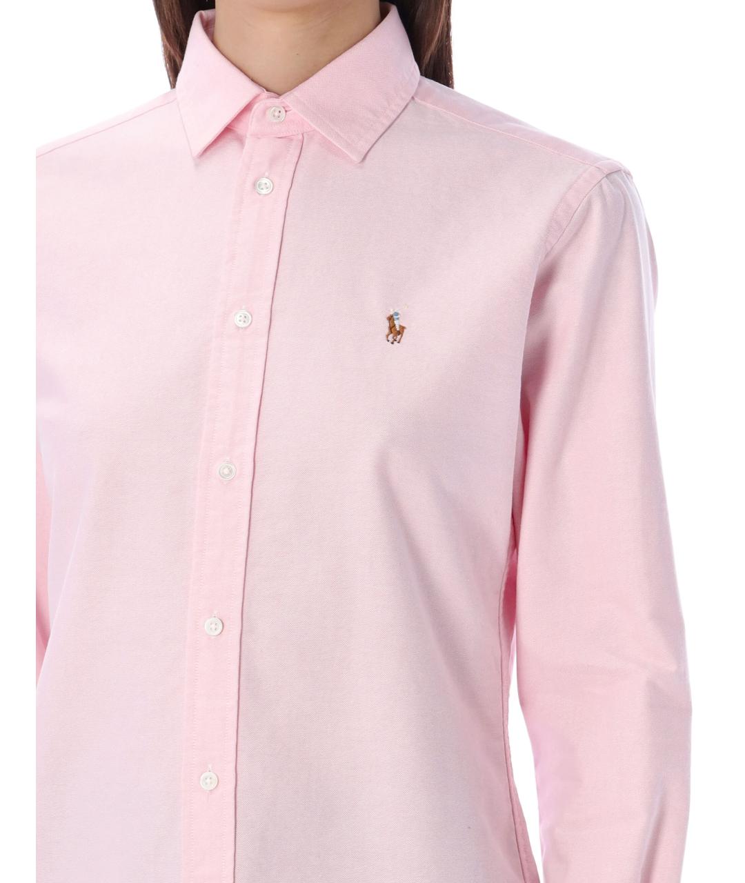 POLO RALPH LAUREN Розовая хлопковая рубашка, фото 4
