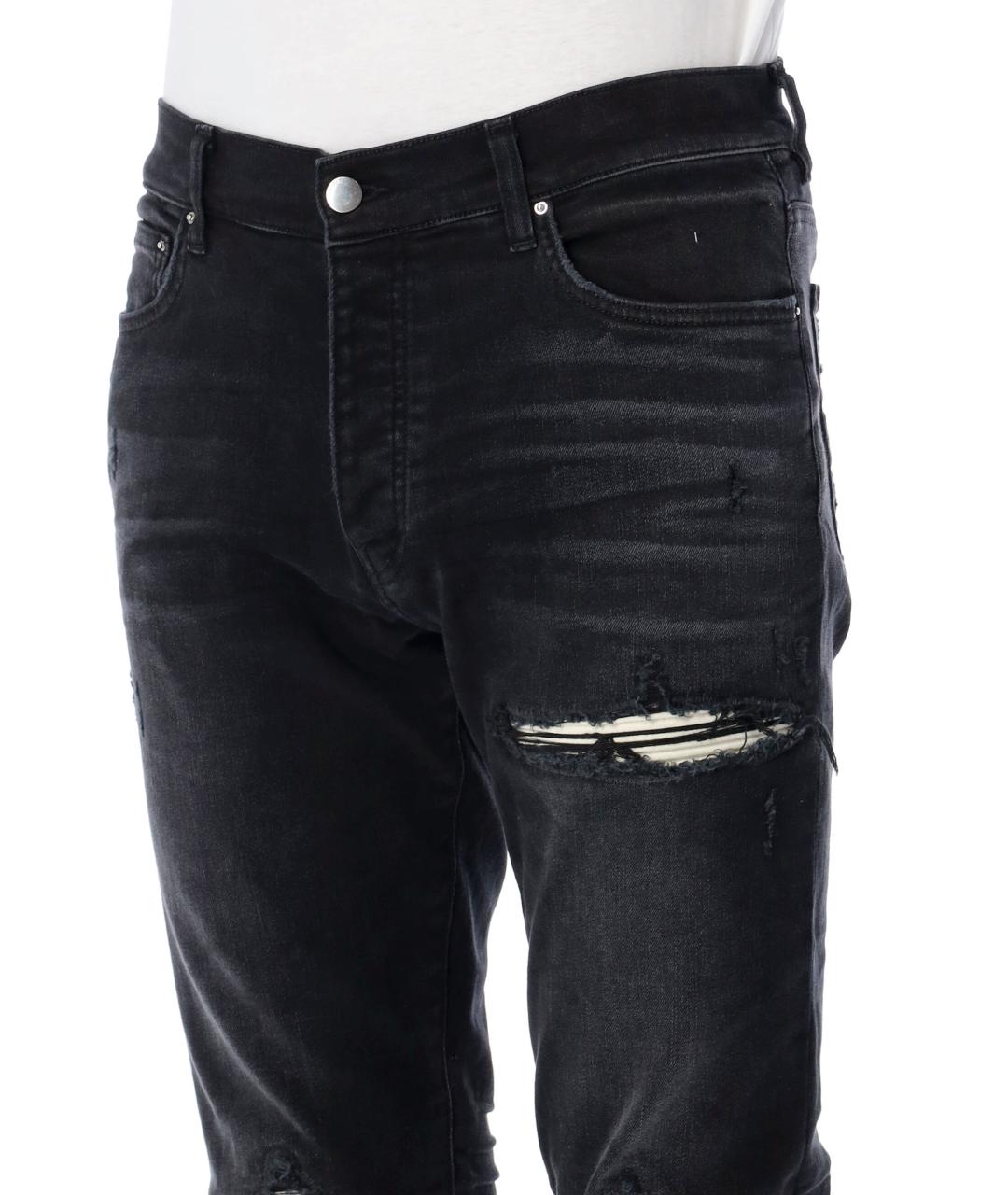 AMIRI Черные хлопковые джинсы скинни, фото 3