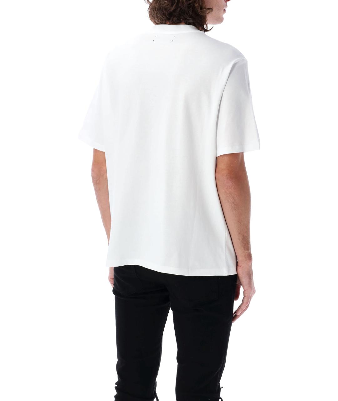 AMIRI Белая хлопковая футболка, фото 2