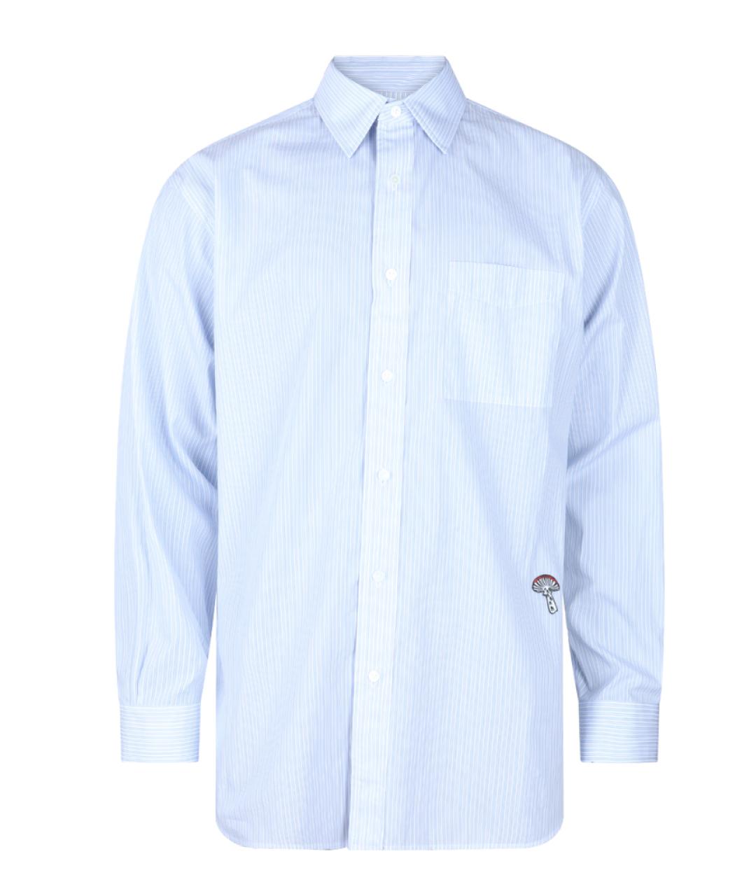 BOTTEGA VENETA Голубая хлопковая кэжуал рубашка, фото 1