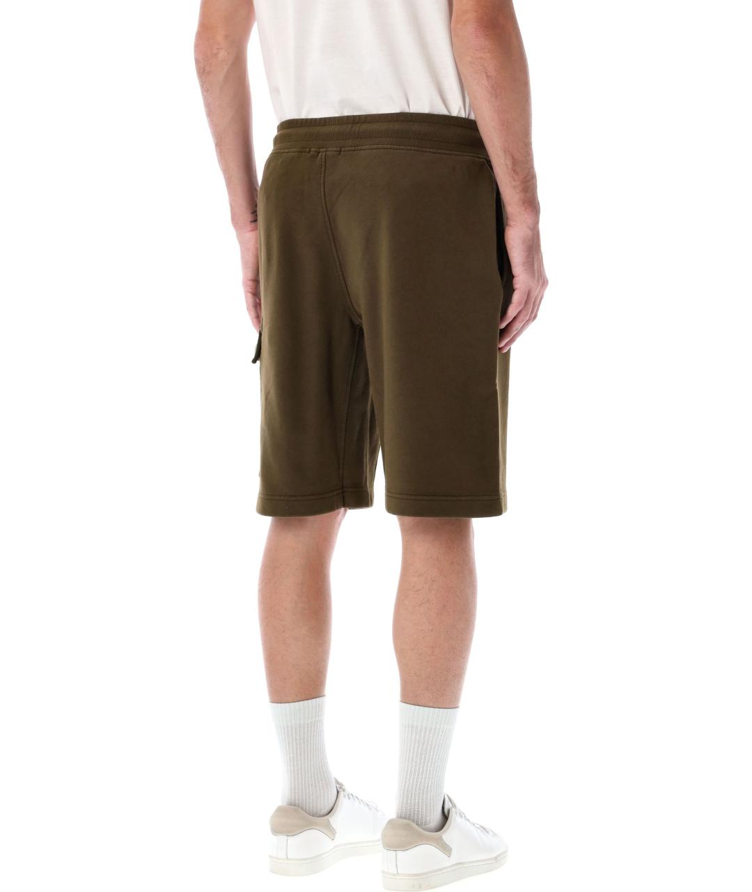 CP COMPANY Зеленые хлопковые шорты, фото 3