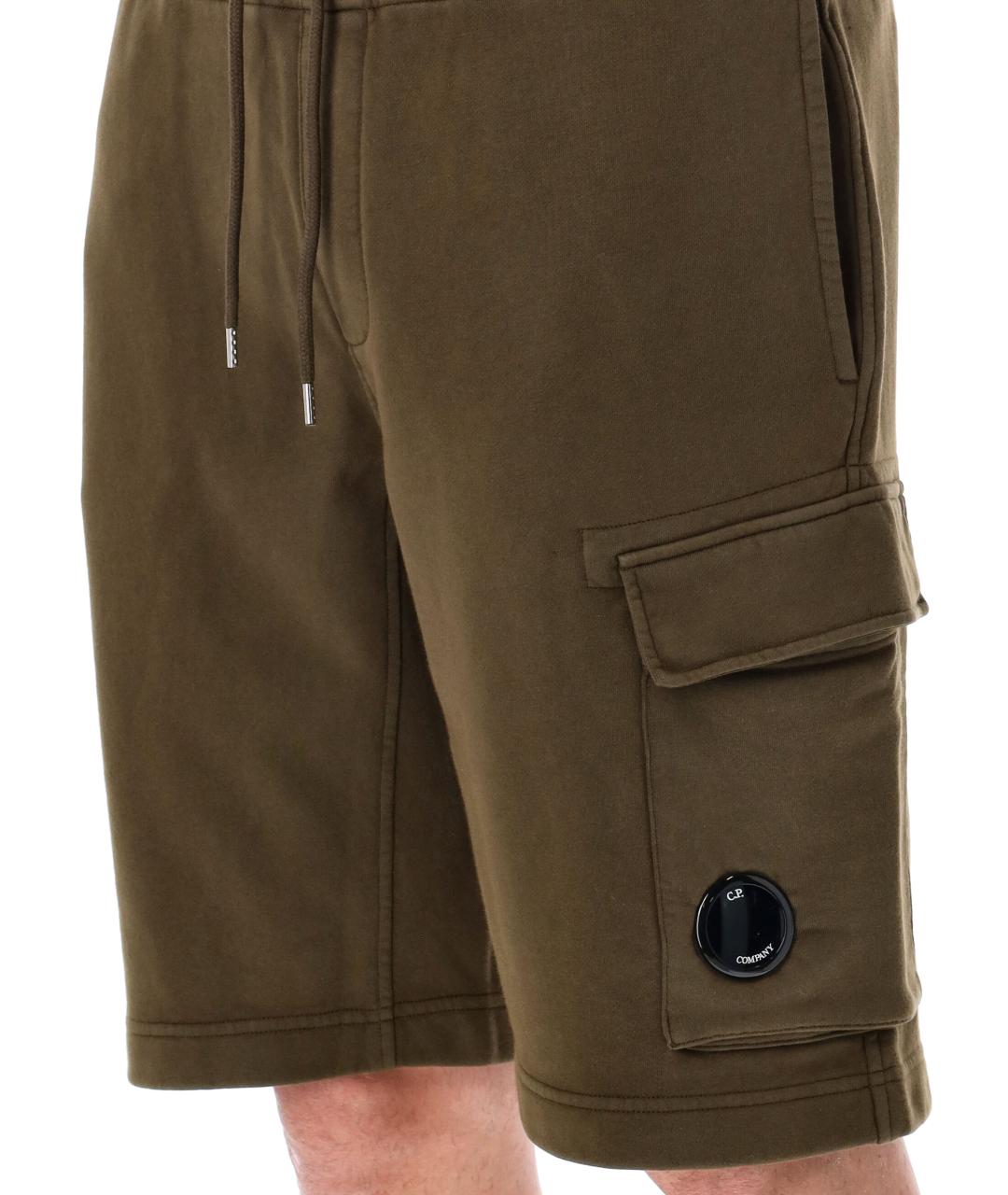 CP COMPANY Зеленые хлопковые шорты, фото 4