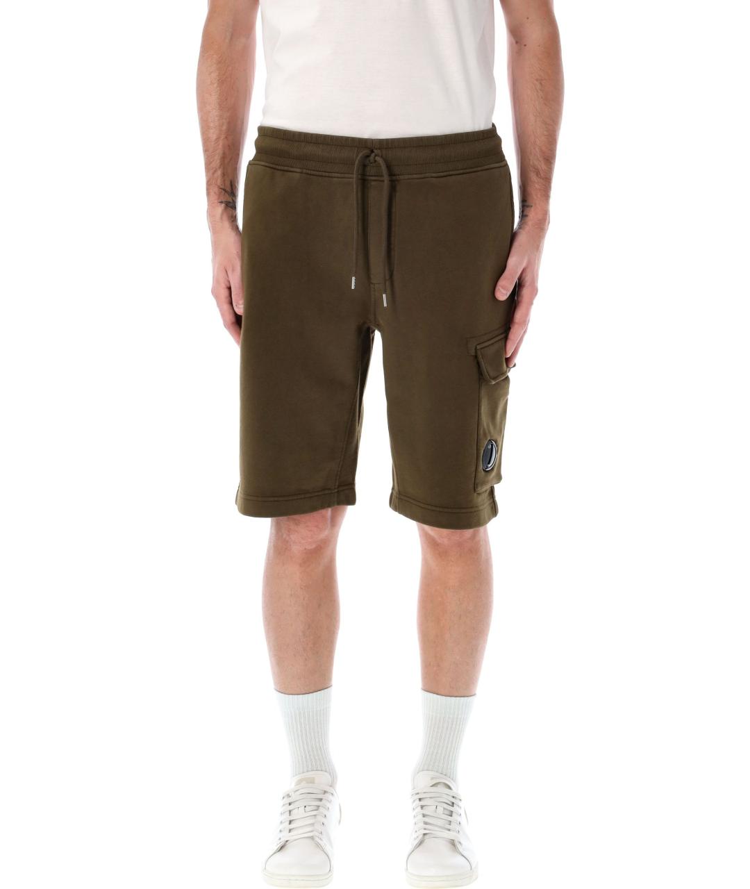 CP COMPANY Зеленые хлопковые шорты, фото 2