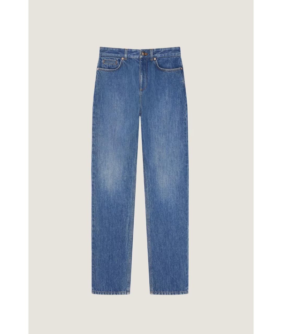 GIVENCHY Синие хлопковые прямые джинсы, фото 4