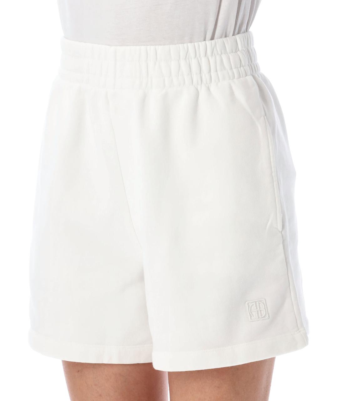 ANINE BING Белые хлопковые шорты, фото 3