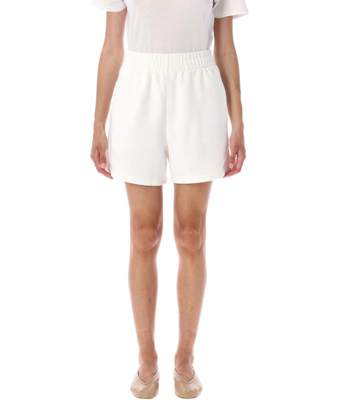 ANINE BING Белые хлопковые шорты, фото 4