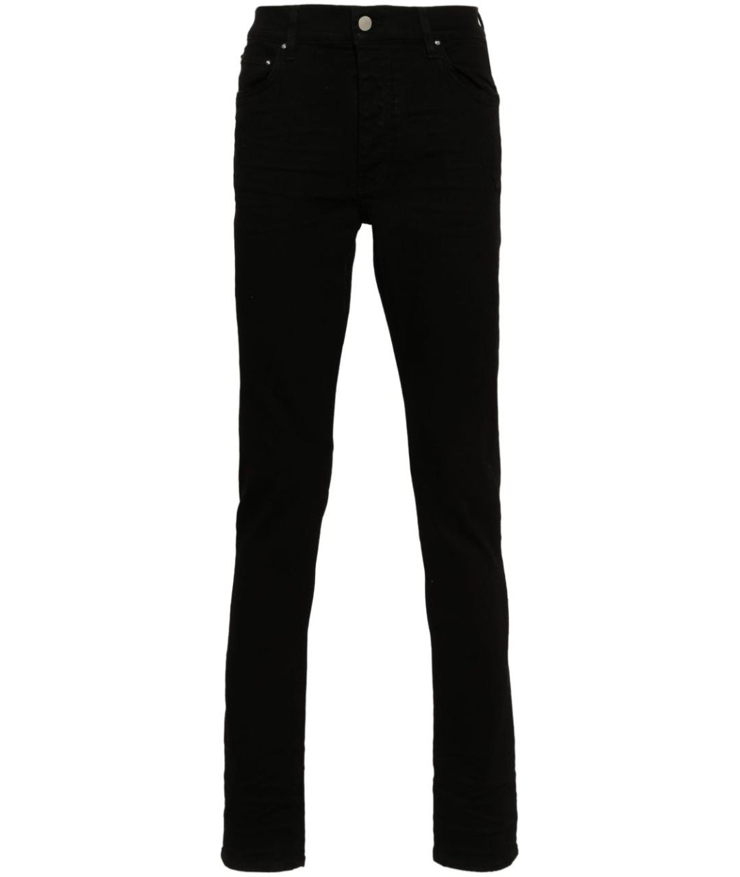AMIRI Черные хлопковые джинсы скинни, фото 1