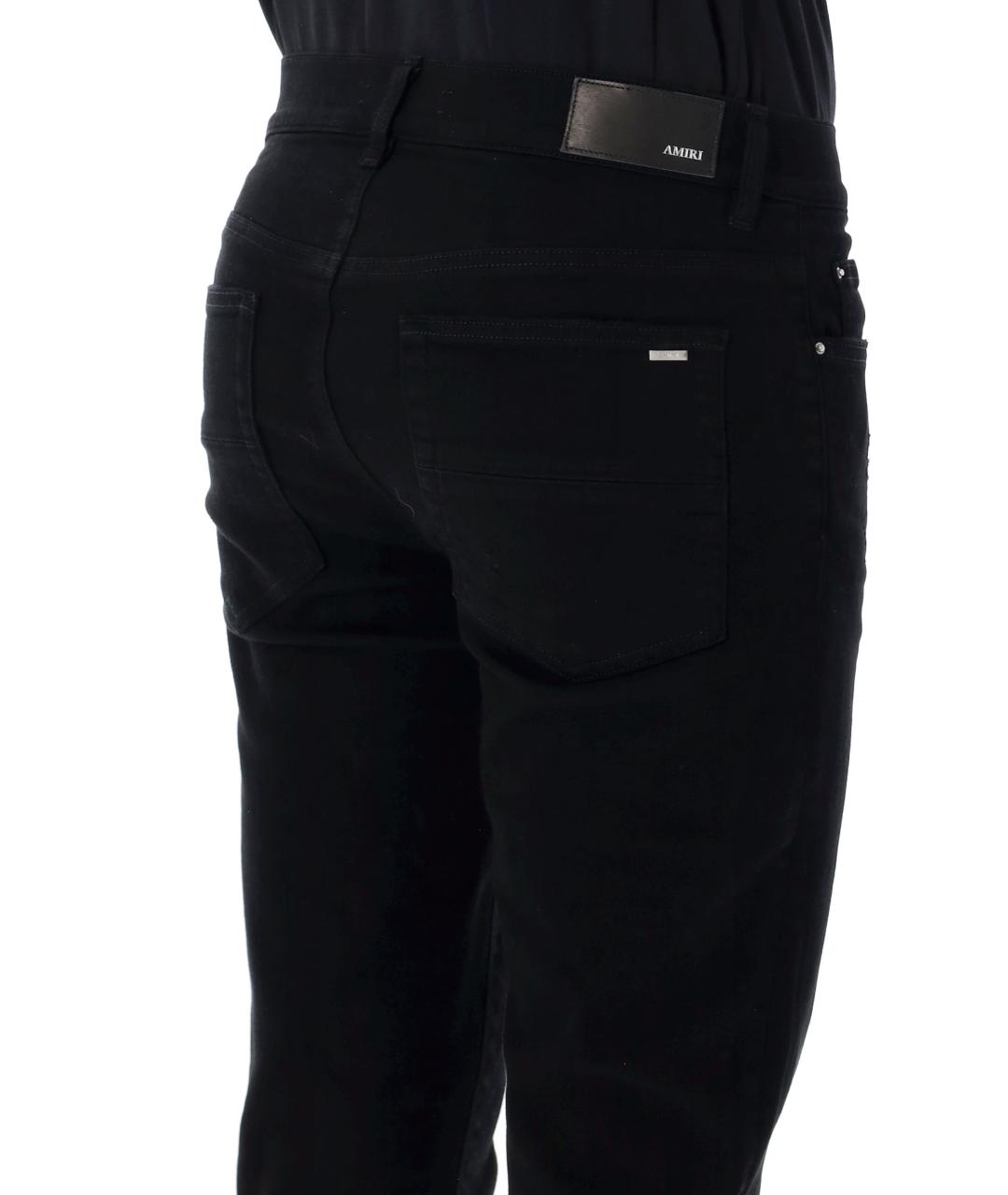 AMIRI Черные хлопковые джинсы скинни, фото 4