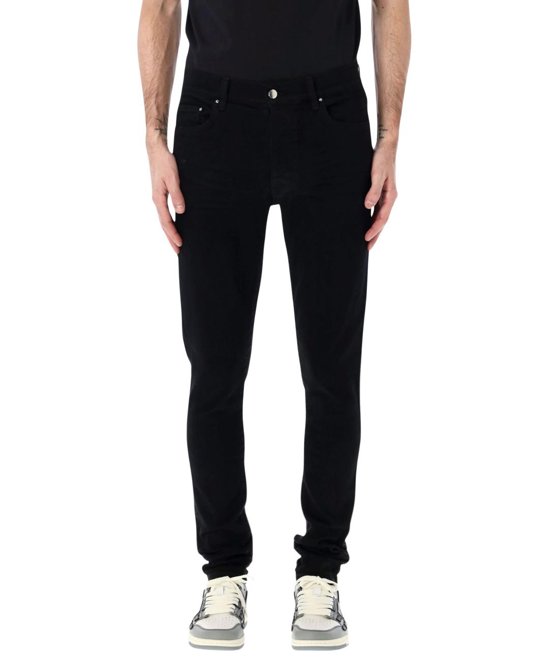 AMIRI Черные хлопковые джинсы скинни, фото 2