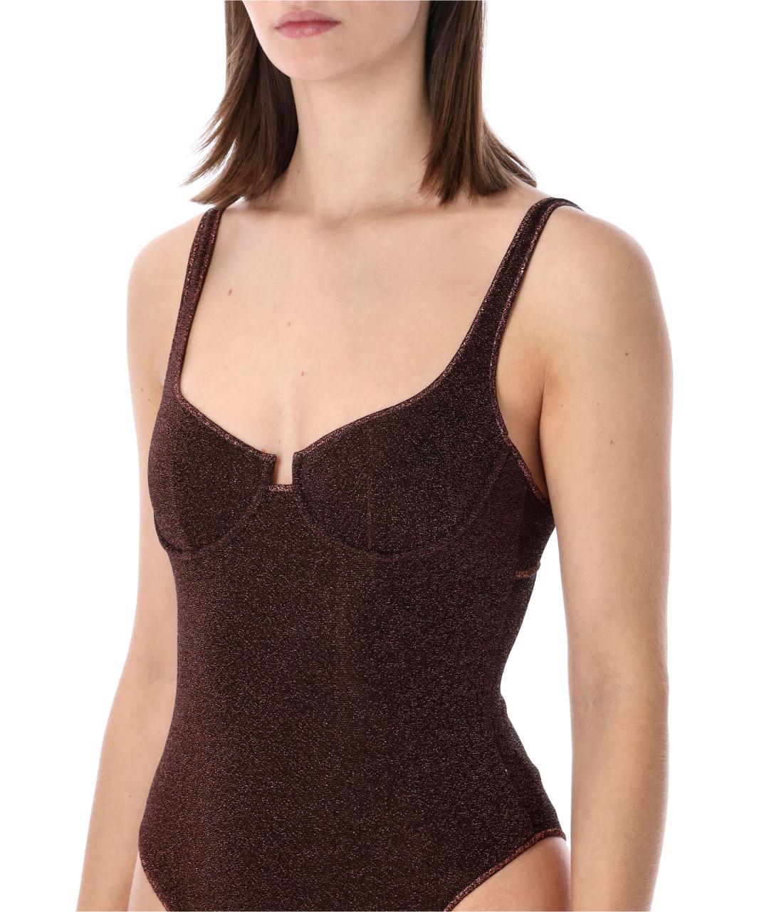 OSEREE Коричневый полиамидовый купальник, фото 3