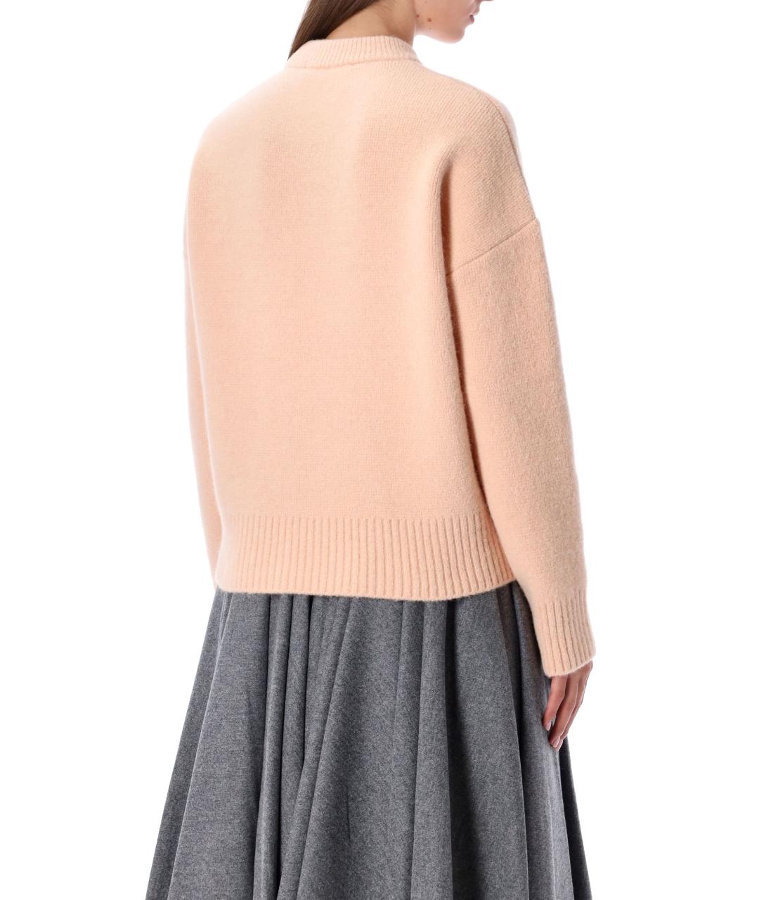 Ami Paris Розовый шерстяной джемпер / свитер, фото 3