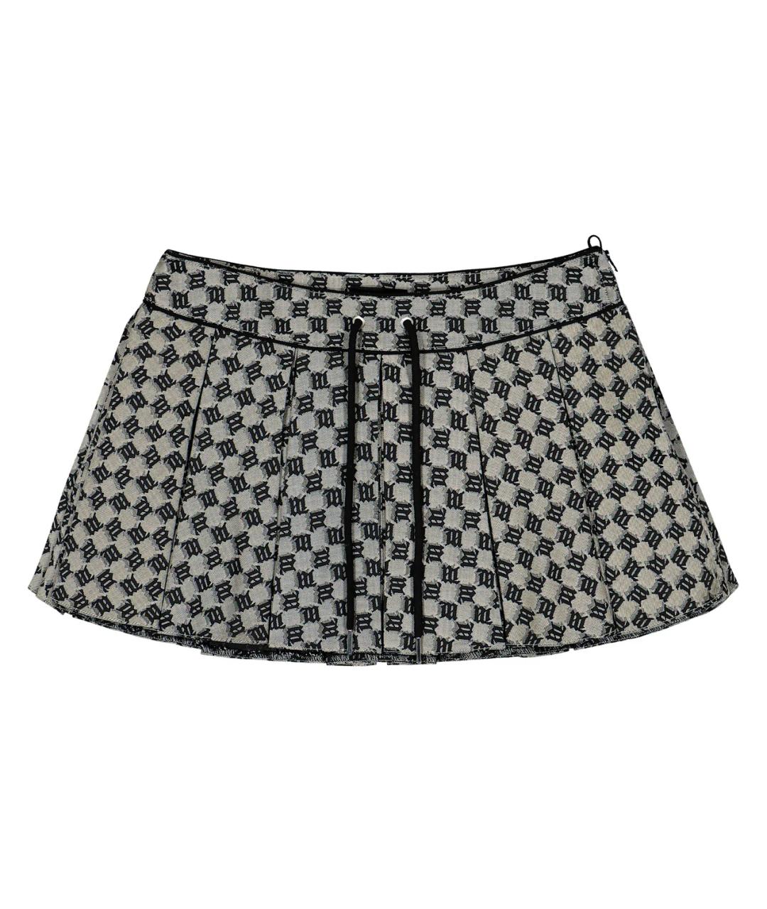 MISBHV Серая полиэстеровая юбка мини, фото 1