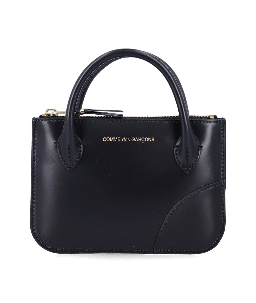 COMME DES GARÇONS WALLET Черный кожаный кошелек, фото 1