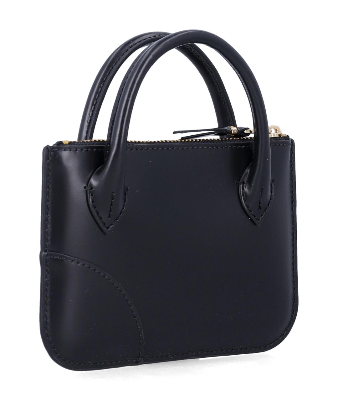 COMME DES GARÇONS WALLET Черный кожаный кошелек, фото 2