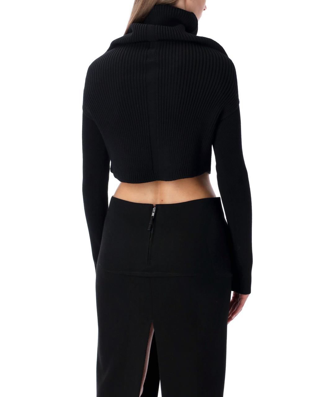 RICK OWENS Черный шерстяной джемпер / свитер, фото 3