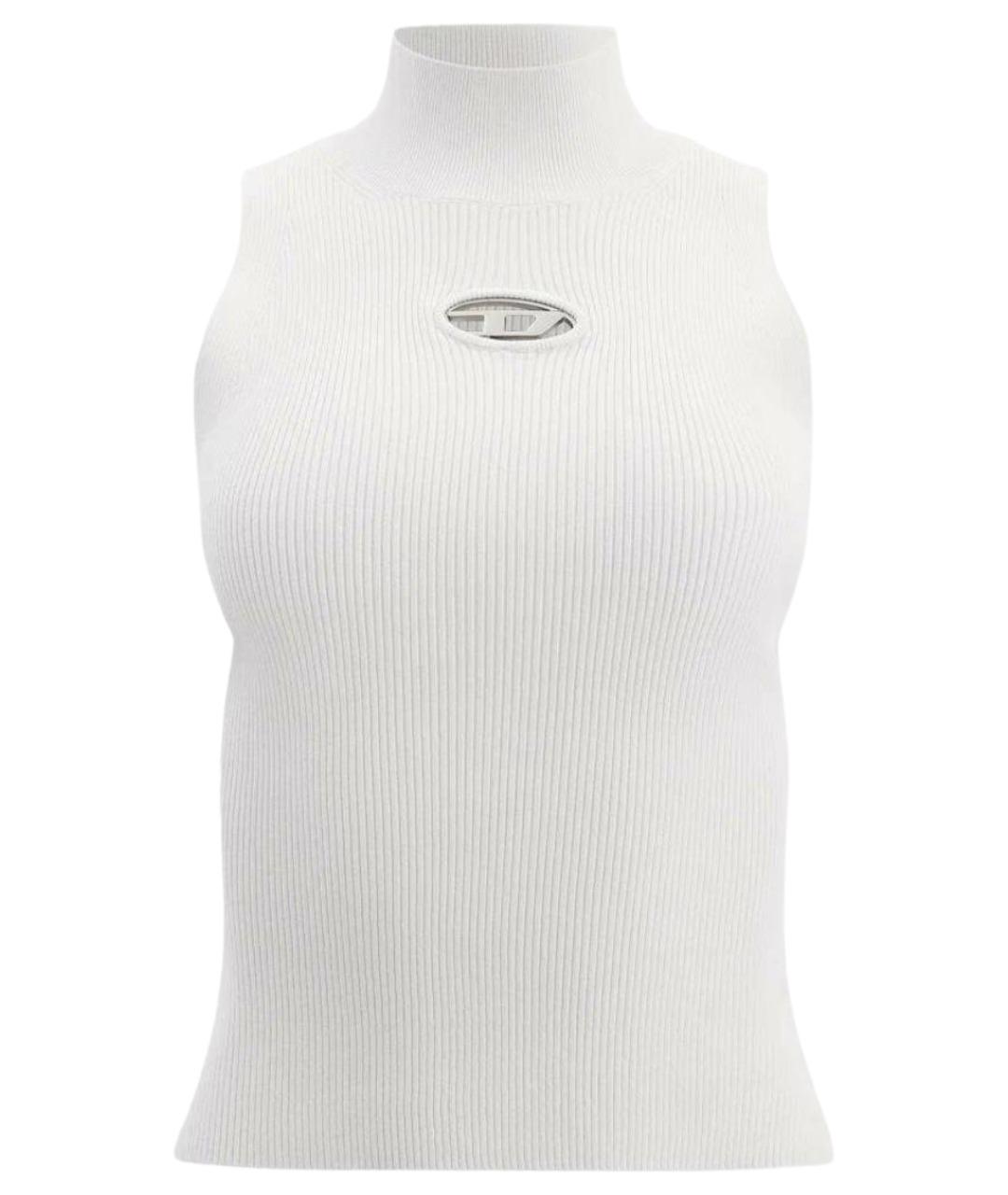 DIESEL Белая вискозная майка, фото 1