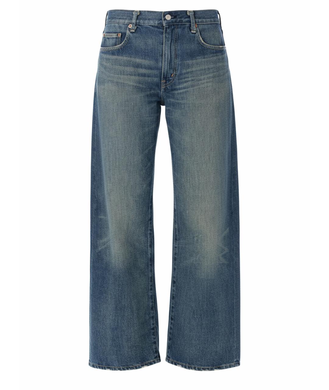 JUNYA WATANABE Синие хлопковые прямые джинсы, фото 1