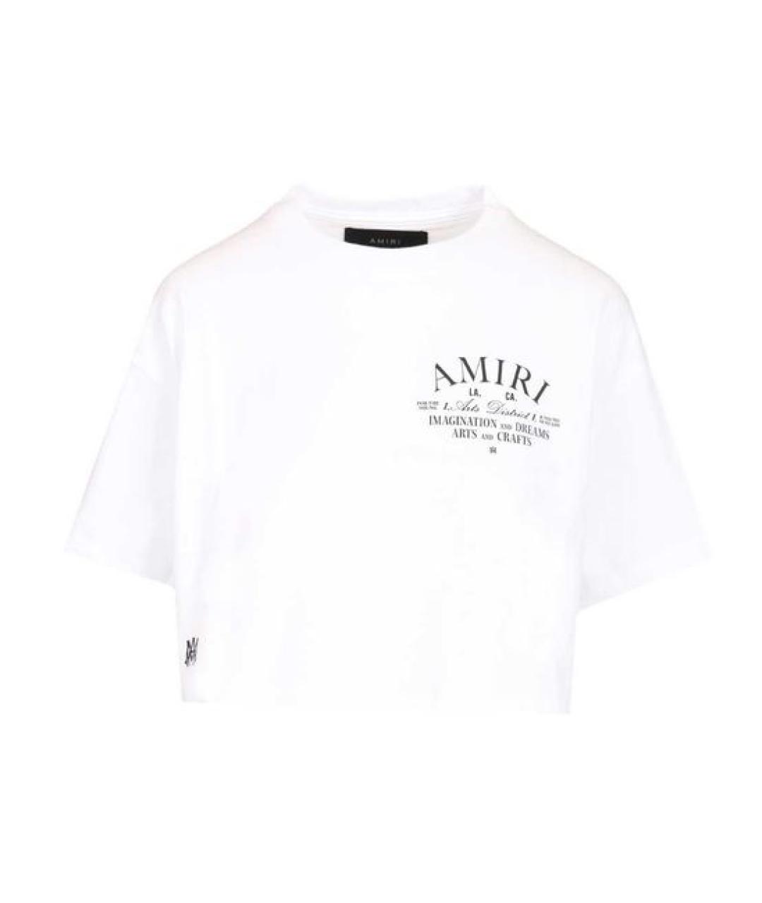 AMIRI Белая хлопковая футболка, фото 1