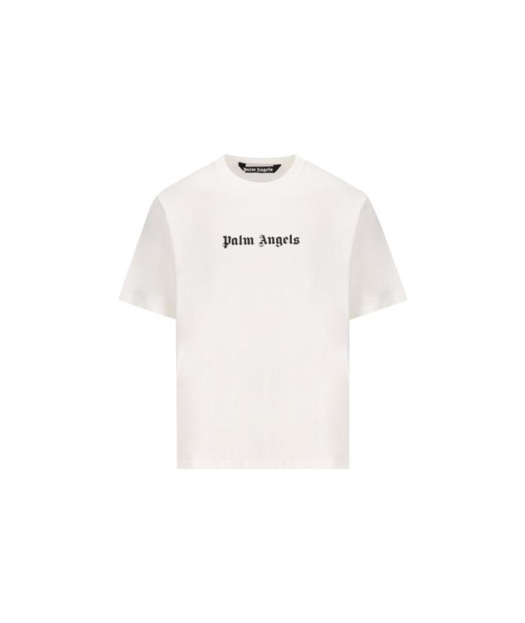 PALM ANGELS Белая хлопковая футболка, фото 1