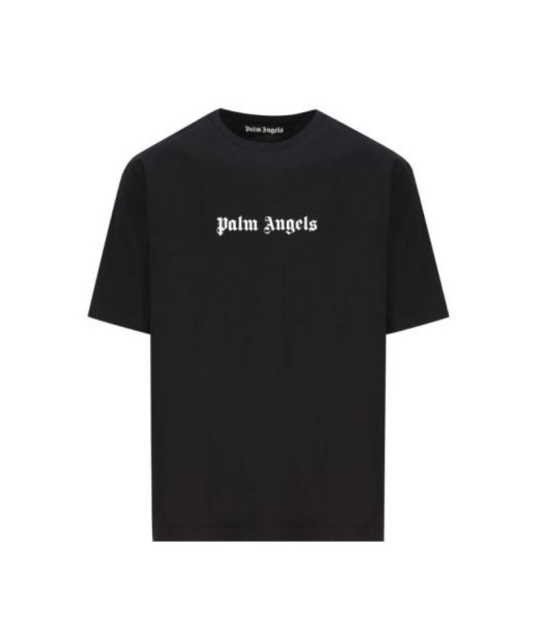 PALM ANGELS Черная хлопковая футболка, фото 1