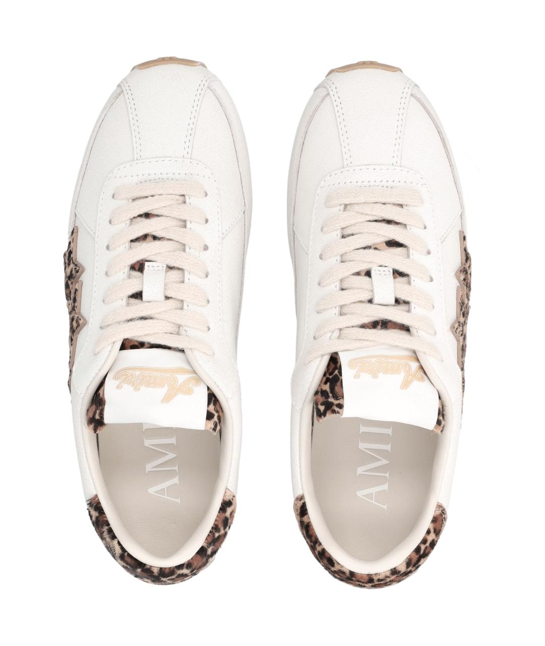 AMIRI Бежевые кожаные кроссовки, фото 2