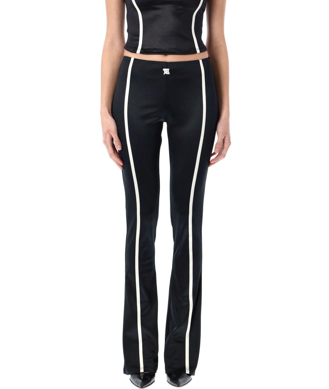 MISBHV Черные полиамидовые прямые брюки, фото 2