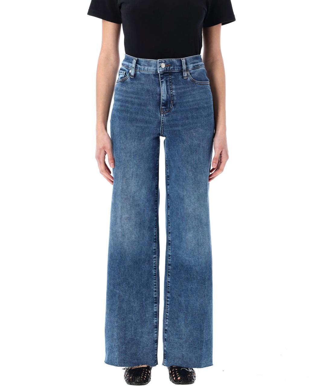 FRAME Синие хлопковые прямые джинсы, фото 4