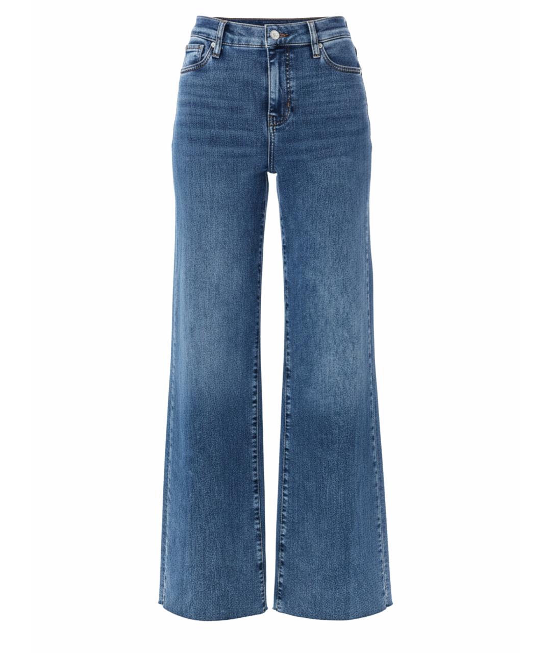 FRAME Синие хлопковые прямые джинсы, фото 1