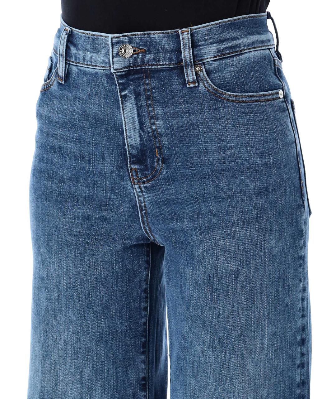 FRAME Синие хлопковые прямые джинсы, фото 3