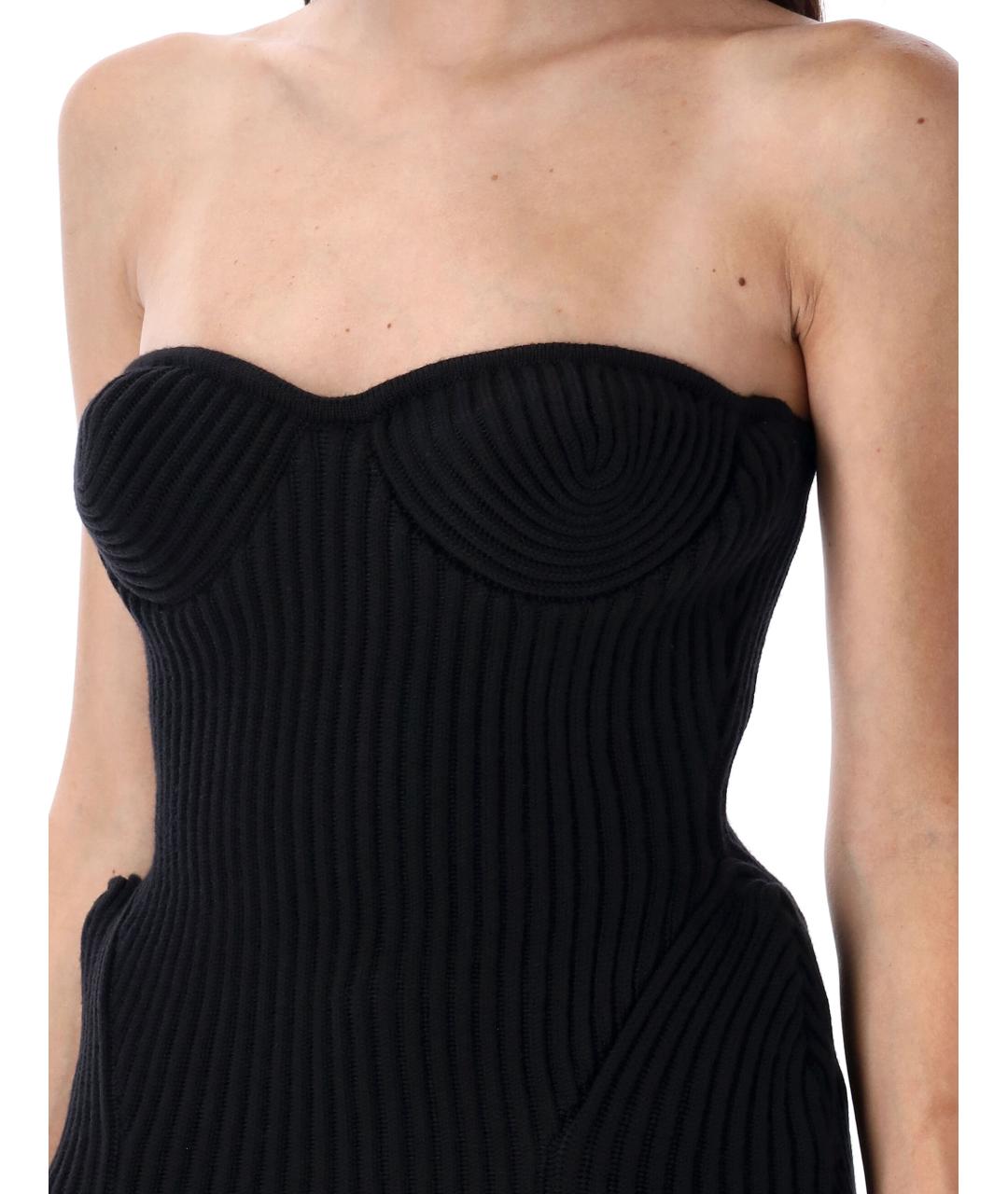 JEAN PAUL GAULTIER Черная шерстяная майка, фото 4