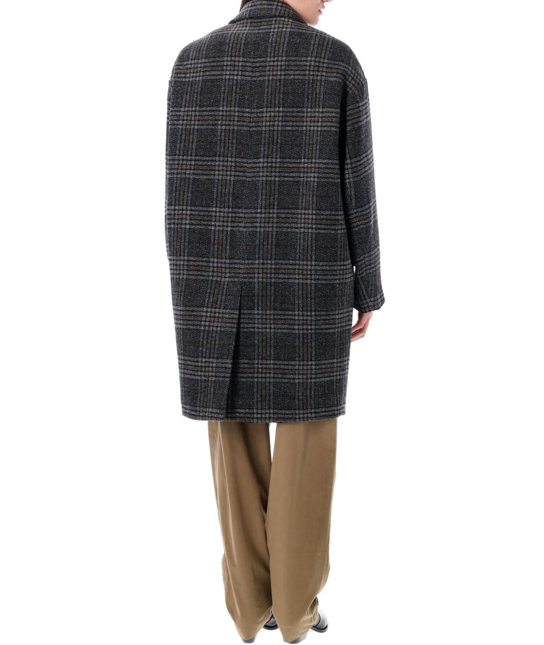 ISABEL MARANT ETOILE Мульти шерстяное пальто, фото 3