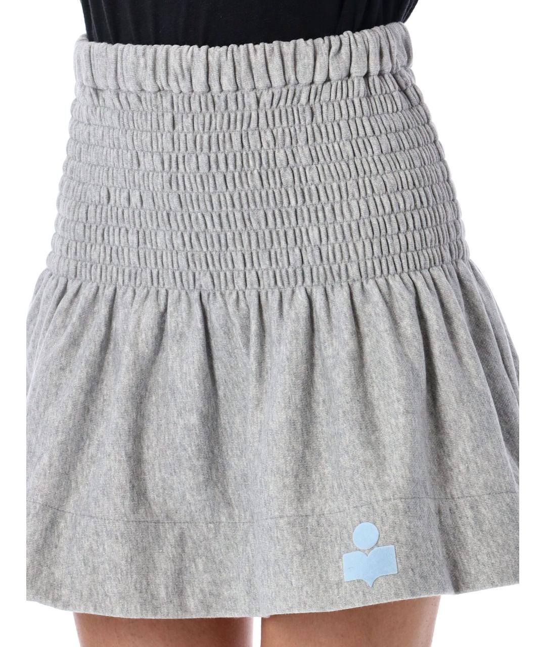 ISABEL MARANT ETOILE Серая полиэстеровая юбка мини, фото 3