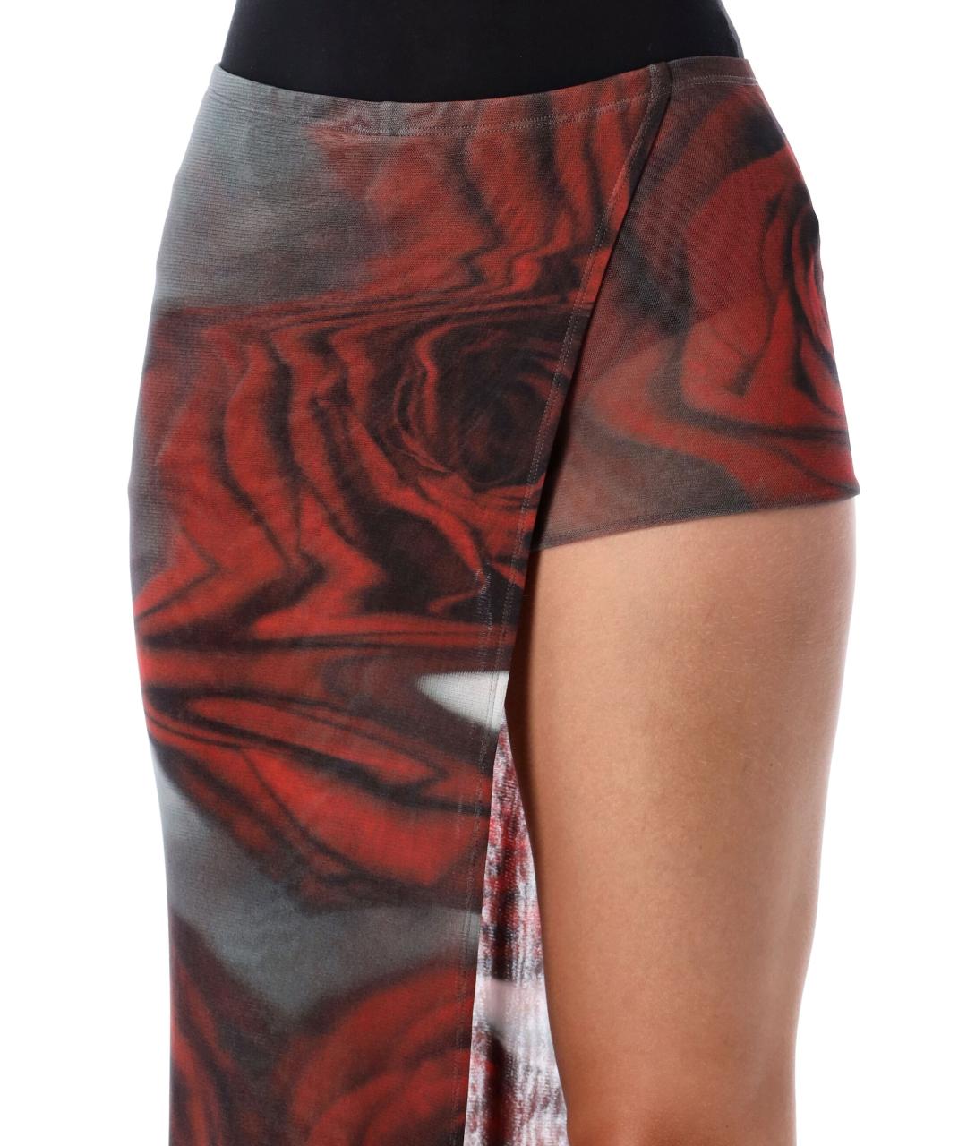 JEAN PAUL GAULTIER Мульти полиамидовая юбка макси, фото 3