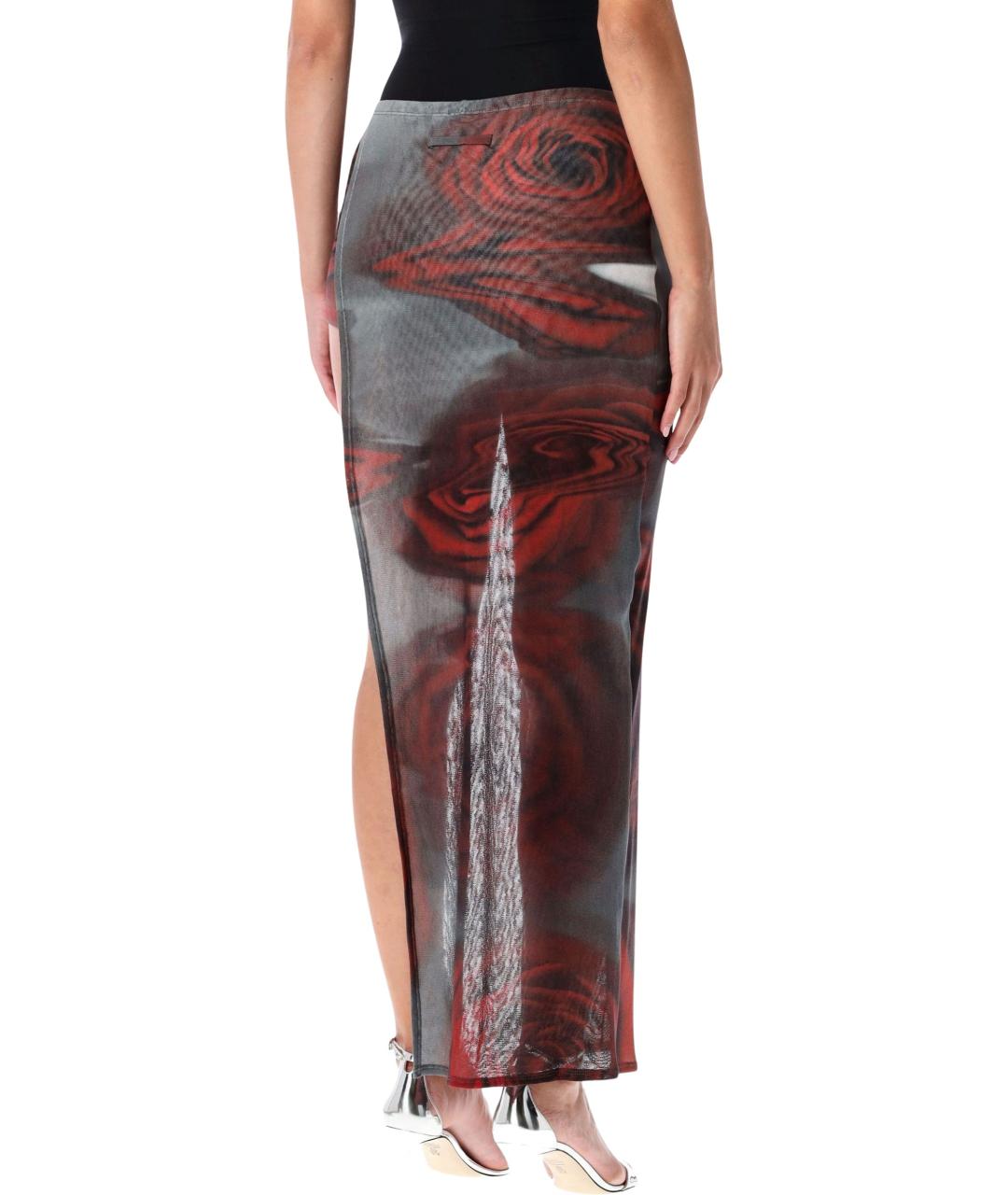 JEAN PAUL GAULTIER Мульти полиамидовая юбка макси, фото 2