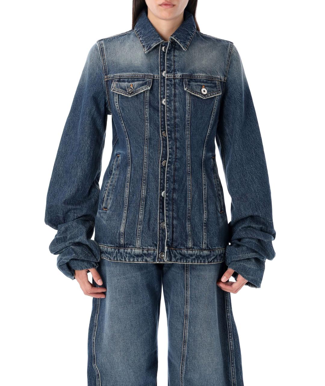 JEAN PAUL GAULTIER Синяя хлопковая куртка, фото 2