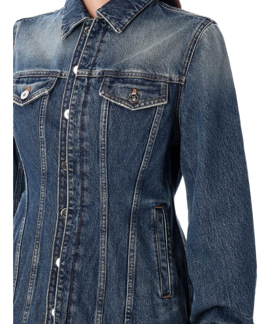 JEAN PAUL GAULTIER Синяя хлопковая куртка, фото 4