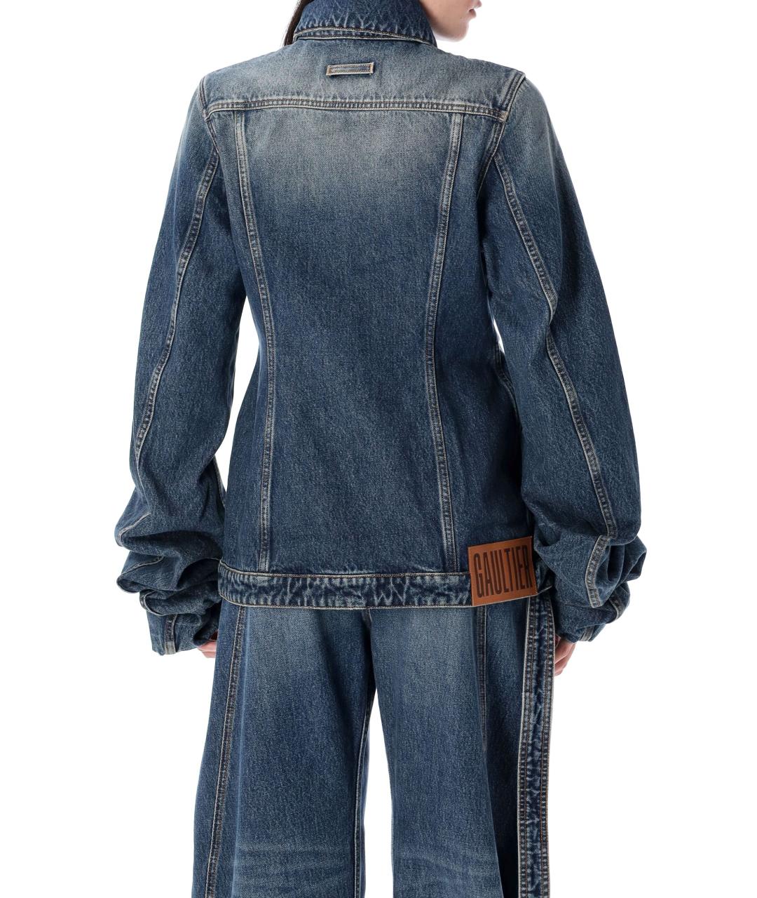 JEAN PAUL GAULTIER Синяя хлопковая куртка, фото 3