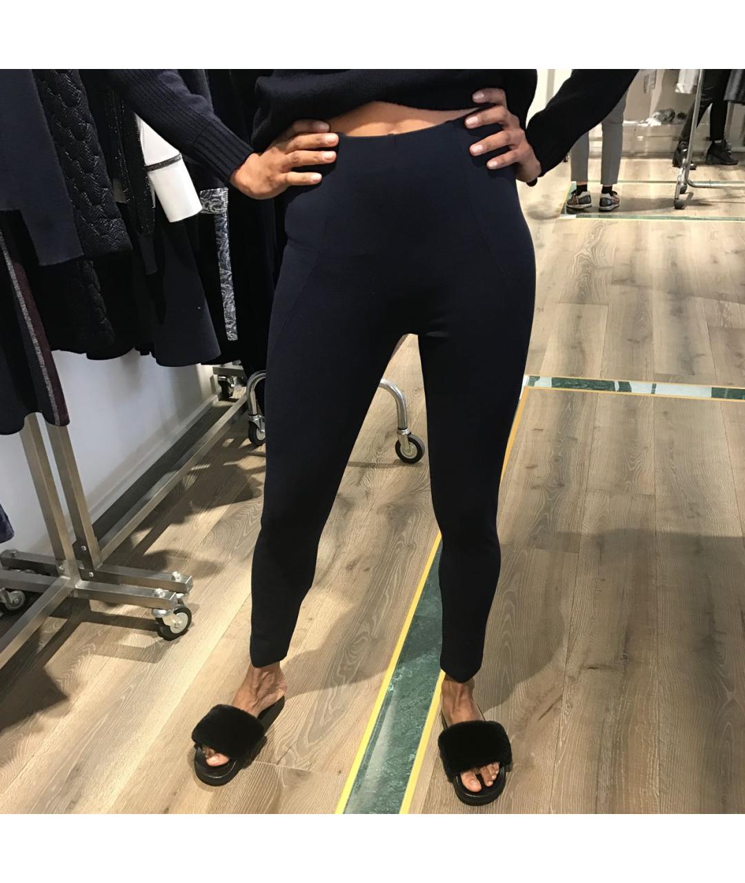 D.EXTERIOR Темно-синие вискозные леггинсы и велосипедки, фото 8