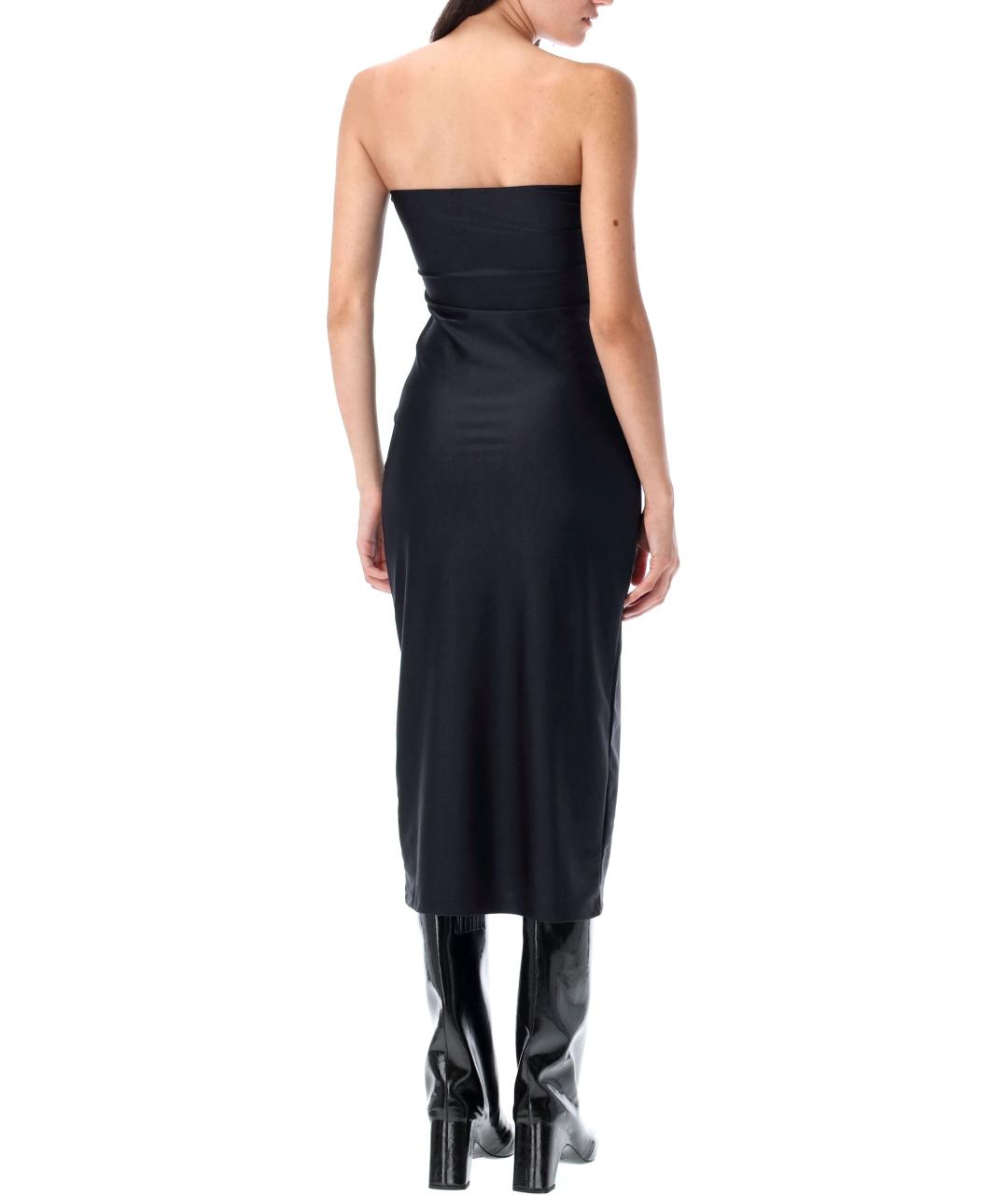 COPERNI Черное полиамидовое коктейльное платье, фото 3