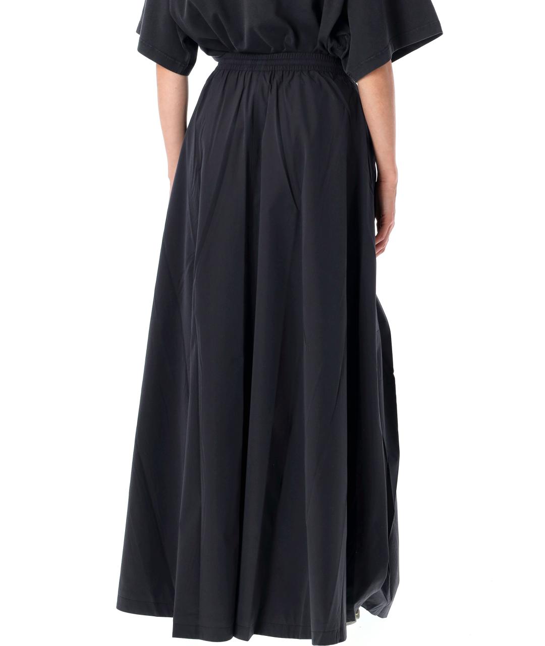 BALENCIAGA Синяя полиэстеровая юбка макси, фото 3