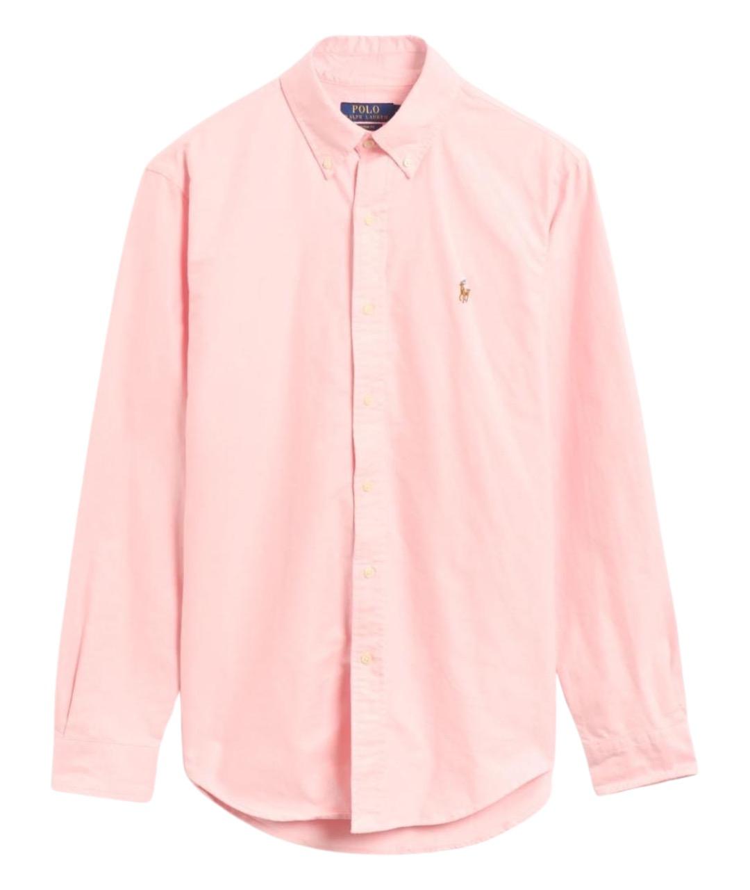 POLO RALPH LAUREN Розовая хлопковая кэжуал рубашка, фото 1