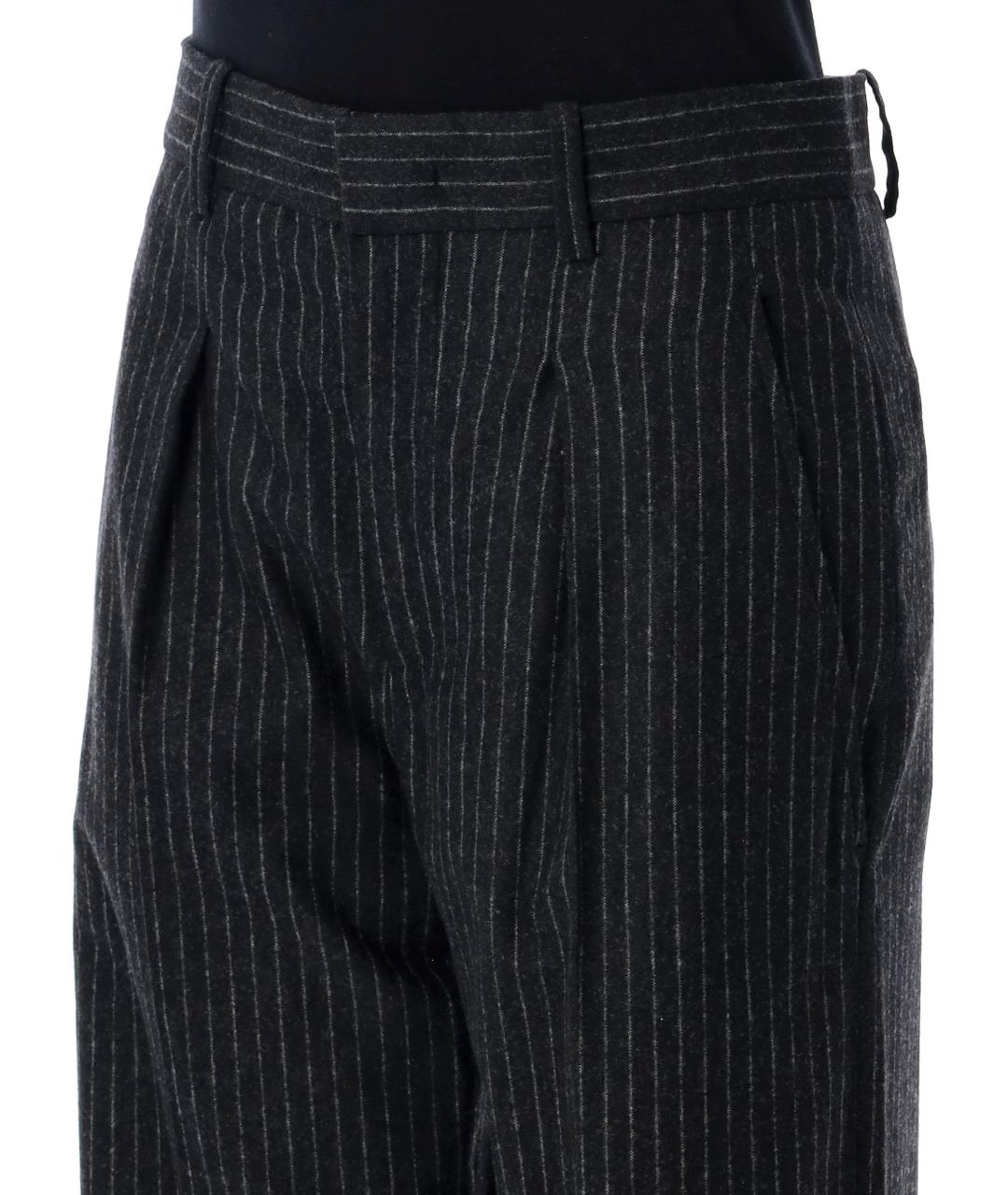 ISABEL MARANT Серые шерстяные прямые брюки, фото 4