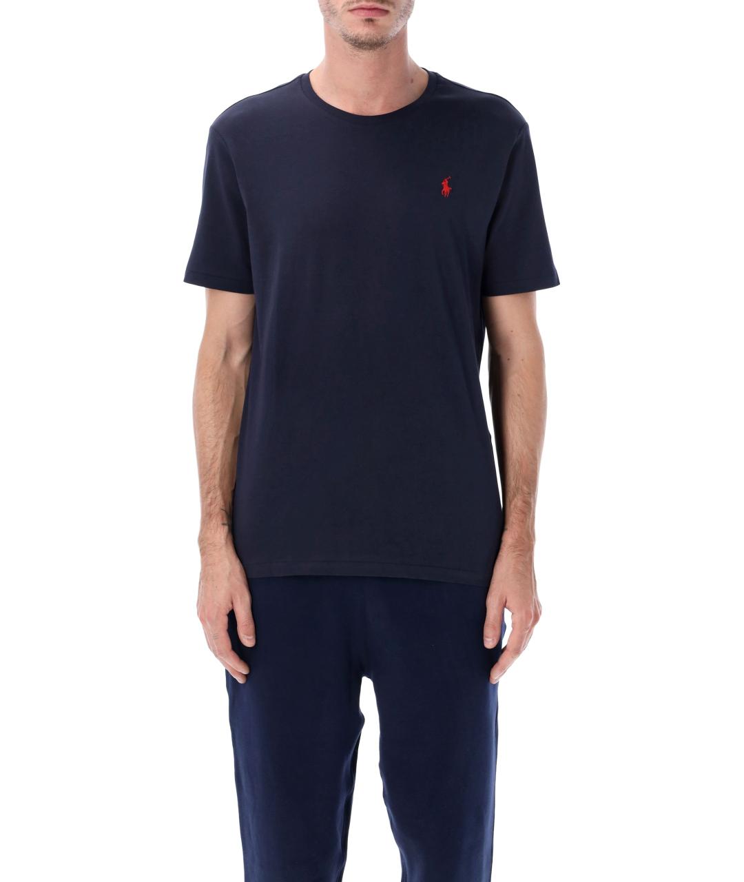 POLO RALPH LAUREN Синяя хлопковая футболка, фото 5