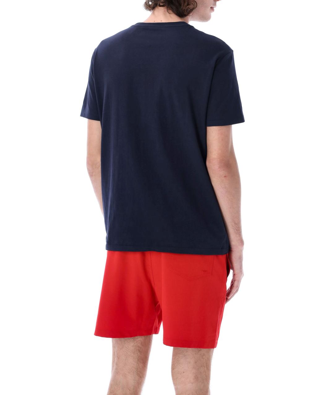 POLO RALPH LAUREN Синяя хлопковая футболка, фото 3