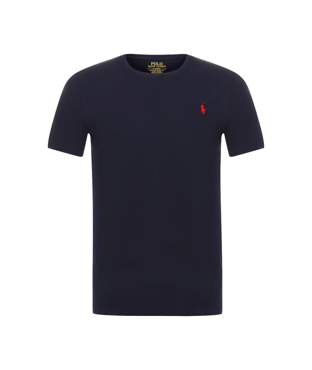 POLO RALPH LAUREN Синяя хлопковая футболка, фото 1