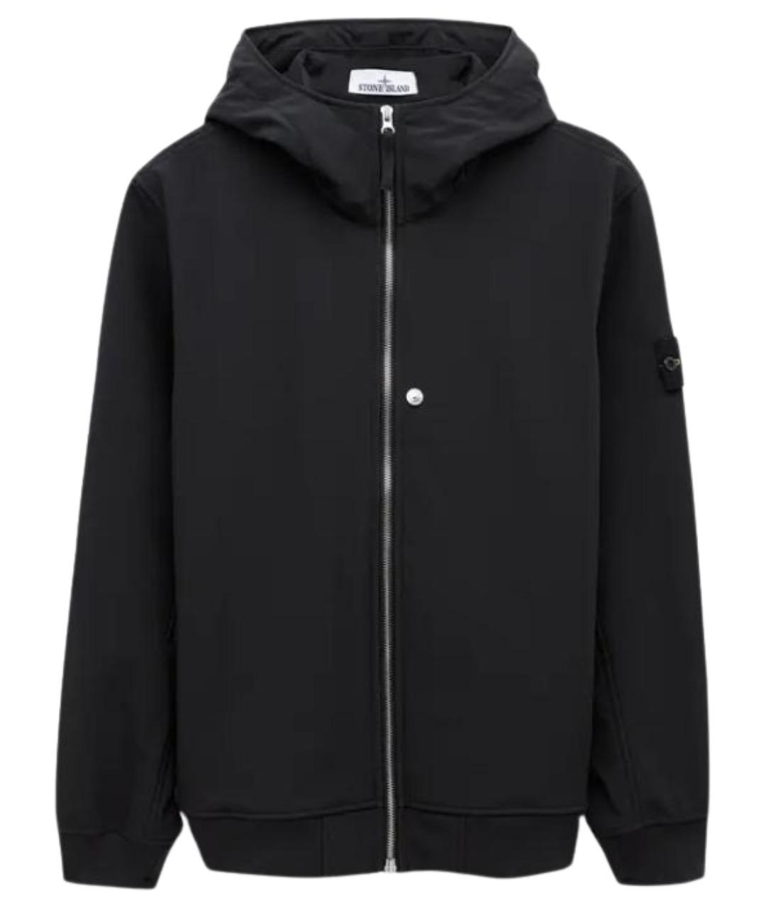 STONE ISLAND Черная полиэстеровая куртка, фото 1