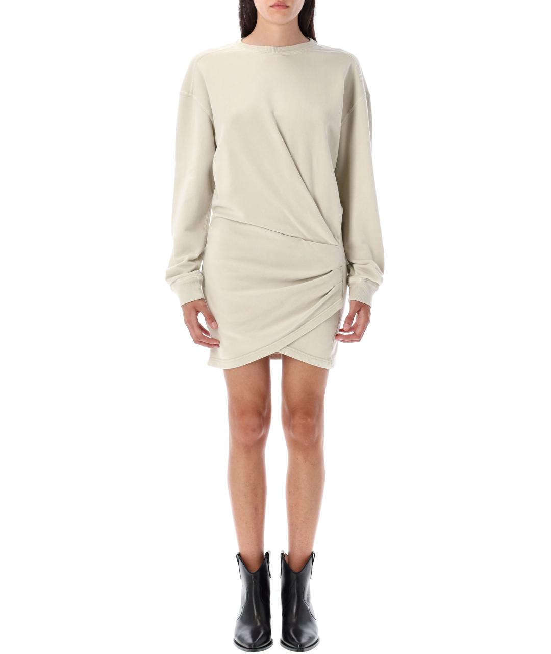 ISABEL MARANT ETOILE Бежевое хлопковое платье, фото 2