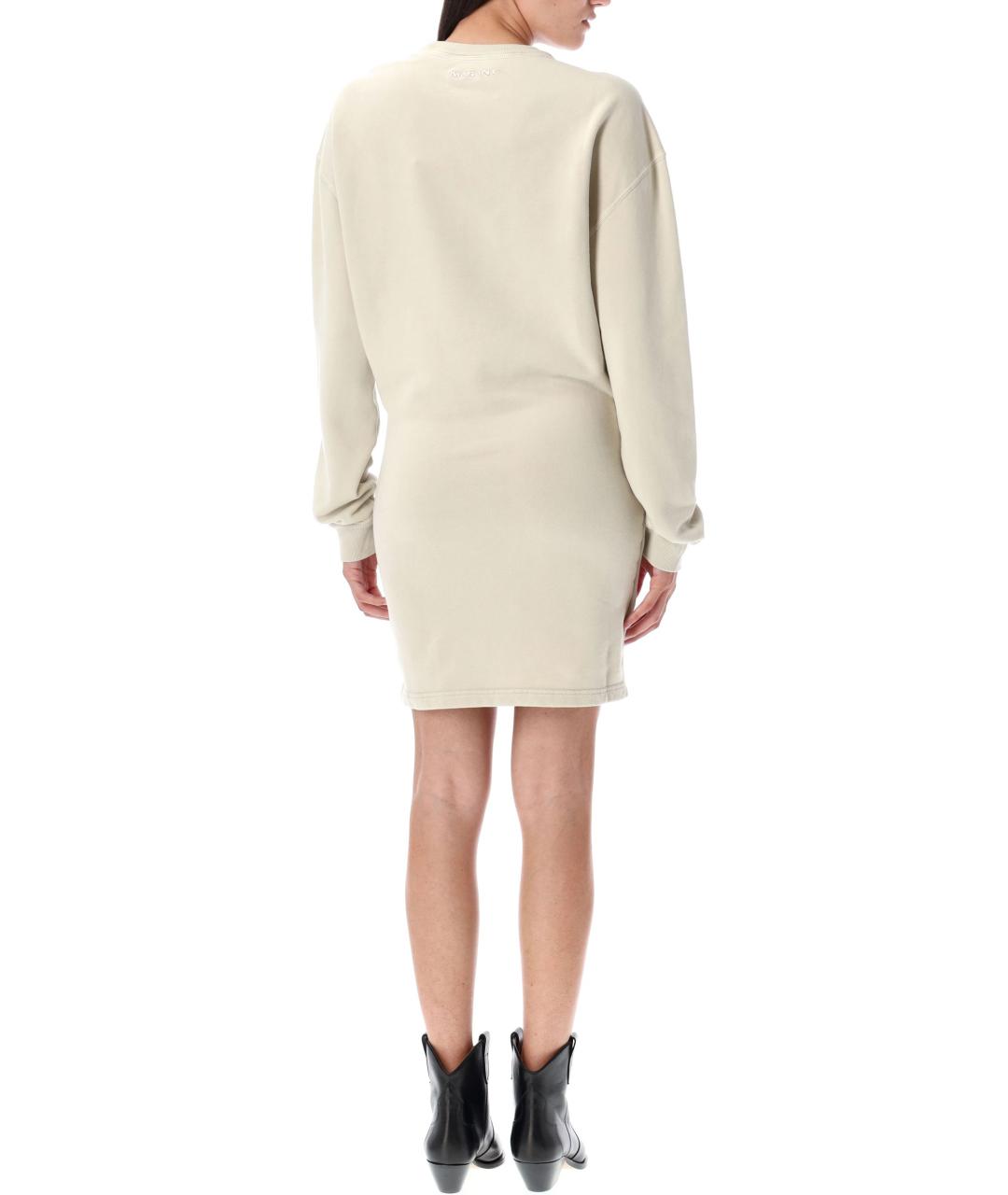 ISABEL MARANT ETOILE Бежевое хлопковое платье, фото 3