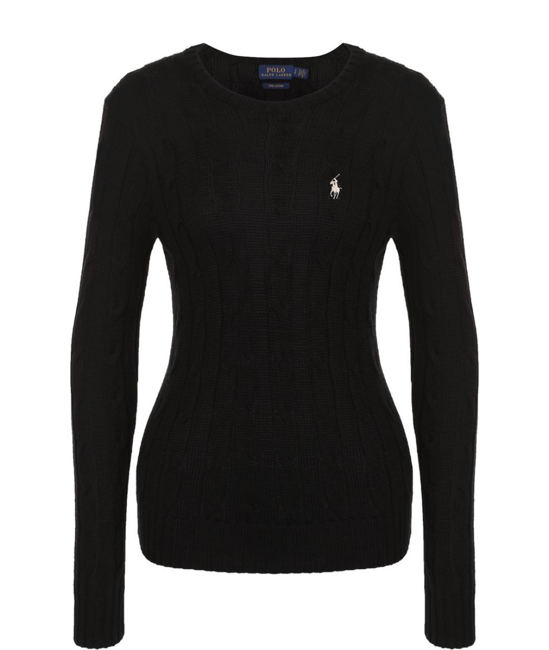 POLO RALPH LAUREN Черный шерстяной джемпер / свитер, фото 1